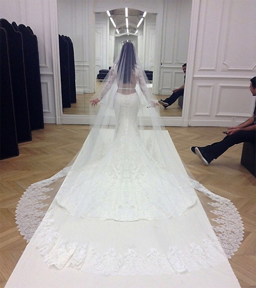 Kim Kardashian wedding dress