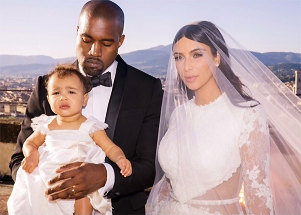Kim, Kanye and their 11-month old daughter North